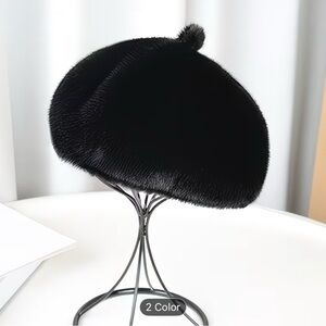 Classic Women's Faux Fur Beret - Various Colors
